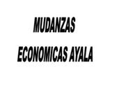 Mudanzas Económicas Ayala