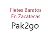 Fletes Baratos En Zacatecas Pak2go