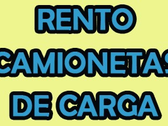 Rento Camionetas De Carga